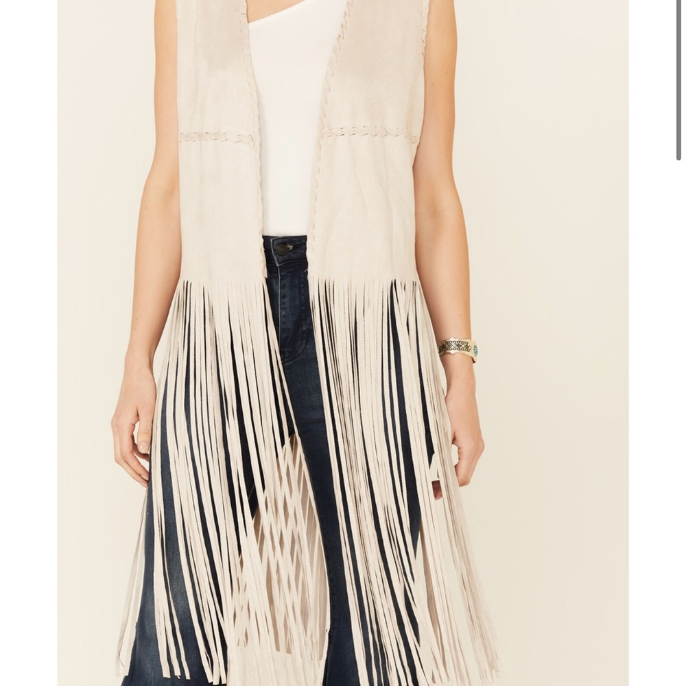 FORNIA WOMEN'S FRINGE FAUX SUEDE VEST